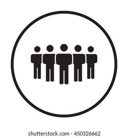 People  icon. Flat design.