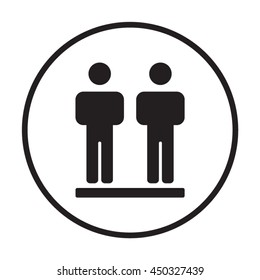 People  icon. Flat design.