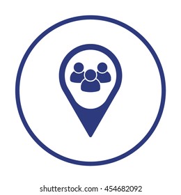 People  icon. Flat design.