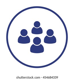 Icono de Personas. Diseño plano.