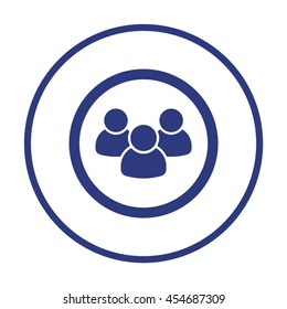 People  icon. Flat design.