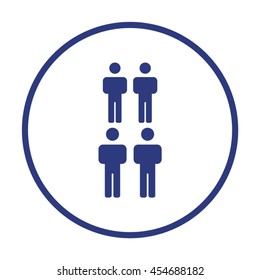 People  icon. Flat design.