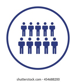 People  icon. Flat design.
