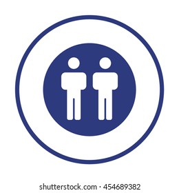 People  icon. Flat design.