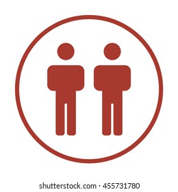 People  icon. Flat design.