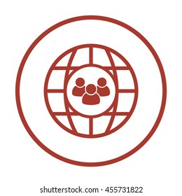 People  icon. Flat design.