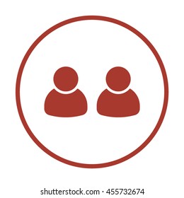 People  icon. Flat design.