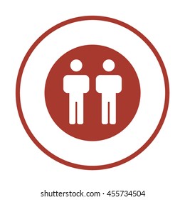 People  icon. Flat design.