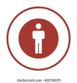 People  icon. Flat design.