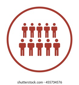 People  icon. Flat design.
