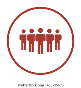 People  icon. Flat design.