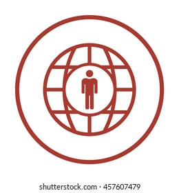 People  icon. Flat design.