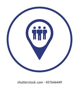 People  icon. Flat design.