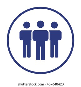 People  icon. Flat design.
