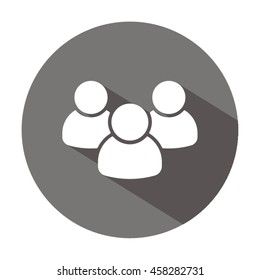 People  icon. Flat design.