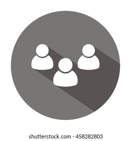 People  icon. Flat design.