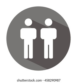 People  icon. Flat design.