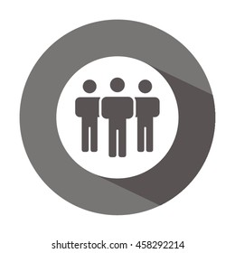 People  icon. Flat design.