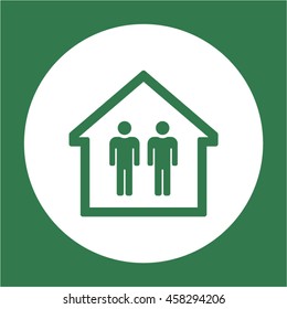 People  icon. Flat design.