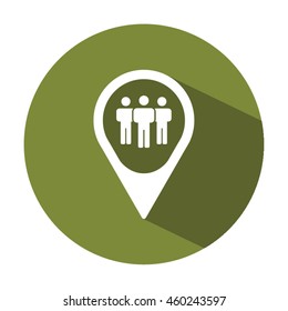 People  icon. Flat design.