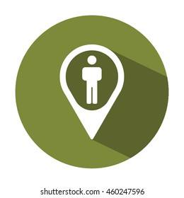 People  icon. Flat design.
