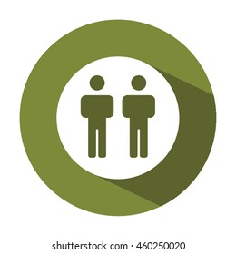 People  icon. Flat design.