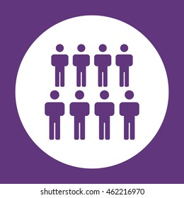 People  icon. Flat design.