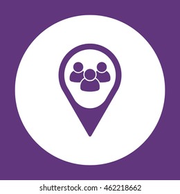 People  icon. Flat design.