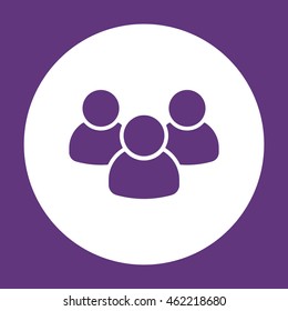 People  icon. Flat design.