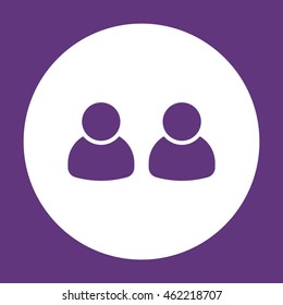 People  icon. Flat design.