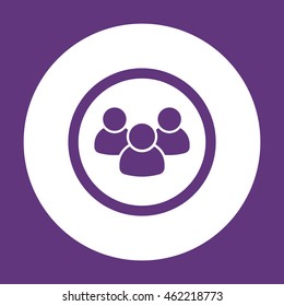 People  icon. Flat design.