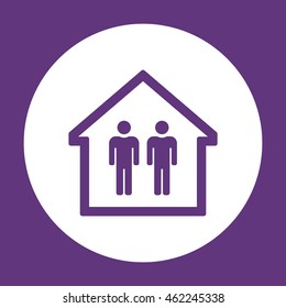 People  icon. Flat design.
