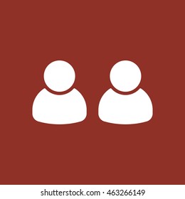 People  icon. Flat design.