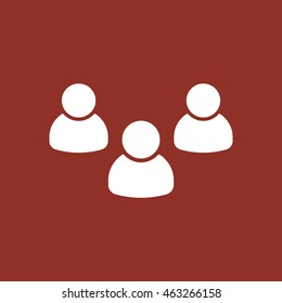 People  icon. Flat design.