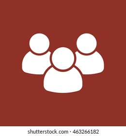 People  icon. Flat design.
