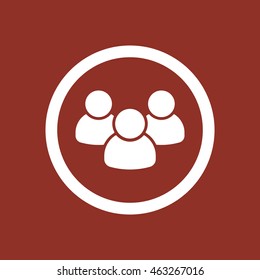 People  icon. Flat design.