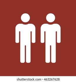 People  icon. Flat design.