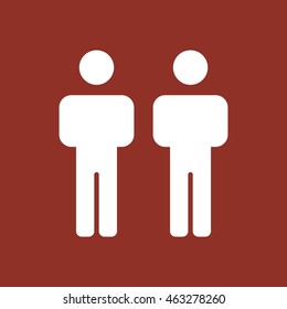 People  icon. Flat design.