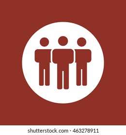 People  icon. Flat design.
