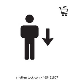 People  icon. Flat design.