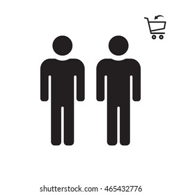 People  icon. Flat design.