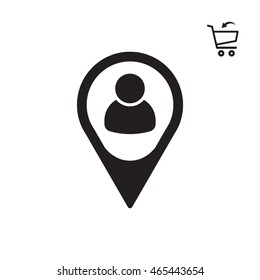 People  icon. Flat design.