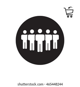 People  icon. Flat design.