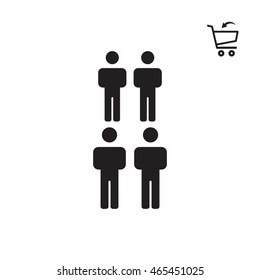 People  icon. Flat design.