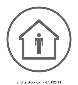 People Icon Flat Design Stock Vector (Royalty Free) 550705681