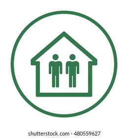 People  icon. Flat design.