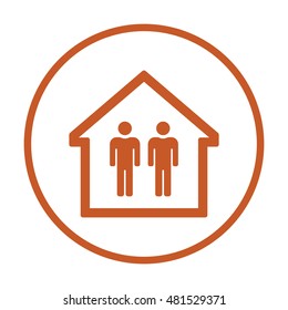 People  icon. Flat design.
