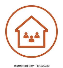 People  icon. Flat design.