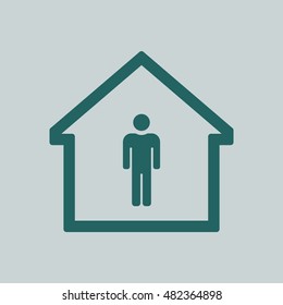People  icon. Flat design.