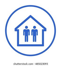 People  icon. Flat design.